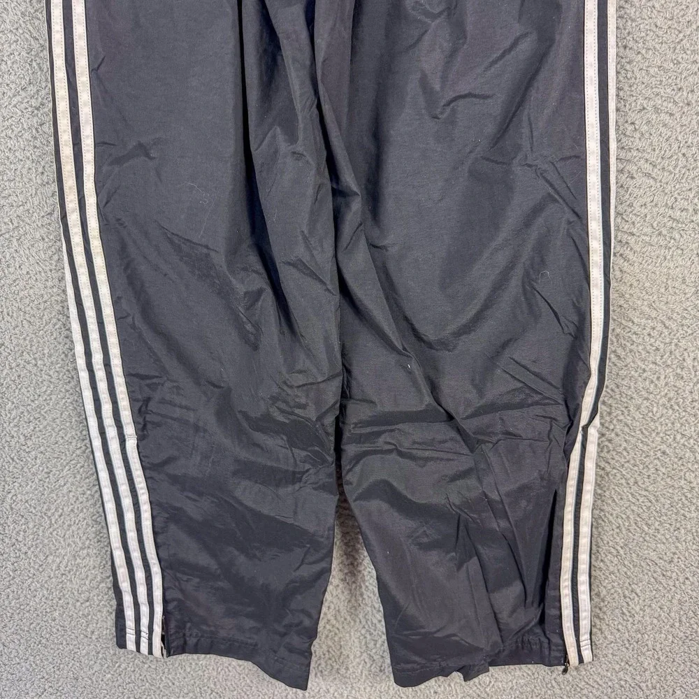 Vintage Adidas Track Pants‎ Mens Large 3-Stripes Windbreaker Lined Nylon 00s Y2K